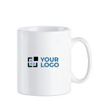 White ceramic mug for sublimation, 300ml white colour view with print area