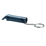 Keyring with multifunctional flashlight navy-blue colour