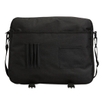 Document bag with many compartments, adjustable shoulder strap grey colour second view