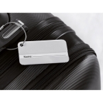 Aluminium luggage tag matt silver colour second ambient view