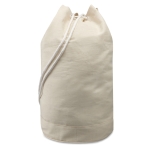 Natural coloured cotton duffle bag, 200 g/m2 beige colour second view
