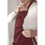 Kitchen apron with front pockets, adjustable neck strap, 190 g/m2 burgundy colour third ambient view