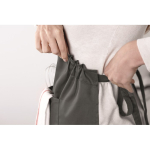 Kitchen apron with front pockets, adjustable neck strap, 190 g/m2 dark grey colour second ambient view