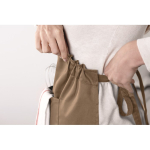 Kitchen apron with front pockets, adjustable neck strap, 190 g/m2 camel colour second ambient view