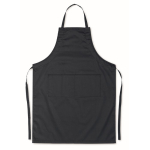 Kitchen apron with front pockets, adjustable neck strap, 190 g/m2 navy-blue colour