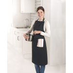 Kitchen apron with front pockets, adjustable neck strap, 190 g/m2 navy-blue colour ambient view