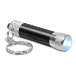 Original aluminium keyring with flashlight black colour second view
