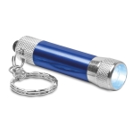 Original aluminium keyring with flashlight blue colour