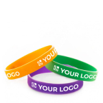 Silicone wristband, fast delivery in 6 black colour view with print area