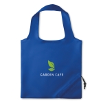 Foldable shopping bag, for promotions in polyester, 210D royal blue colour main view