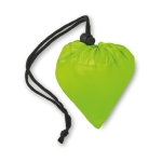 Foldable shopping bag, for promotions in polyester, 210D lime colour second view