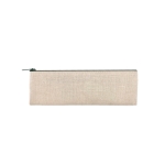 Pencil case set. jute and cotton, for promotions beige colour