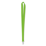 Economical, lanyard with lobster clasp for employees apple green colour