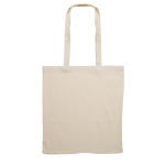 Cotton bag with large carrying capacity, 140 g/m2 beige colour