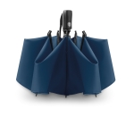 Foldable automatic reversible umbrella with matching cover blue colour fifth view