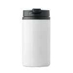 Thermo mug, stainless steel for promotional gifting, 250 ml white colour side view