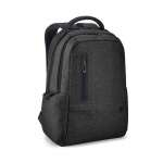 Waterproof laptop backpack with padded backrest, 17'' black colour first view