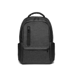 Waterproof laptop backpack with padded backrest, 17'' black colour