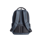 Waterproof laptop backpack with padded backrest, 17'' blue colour second view