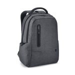 Waterproof laptop backpack with padded backrest, 17'' grey colour first view
