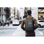 Waterproof laptop backpack with padded backrest, 17'' still life view