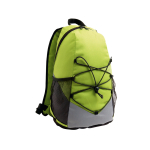 Hiking backpack, 600D with mesh side pockets light-green colour