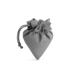 Shopping bag made of 190T polyester, Raspberry grey colour