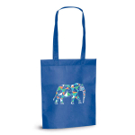 Heat-sealed non-woven bag with long handles, 80g/m² image with logo