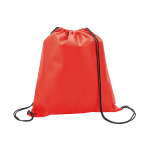 Gym bag made of non-woven material for children, 80 g/m2 red colour
