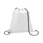Gym bag made of non-woven material for children, 80 g/m2 white colour