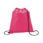 Gym bag made of non-woven material for children, 80 g/m2 pink colour