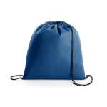 Gym bag made of non-woven material for children, 80 g/m2 navy-blue colour