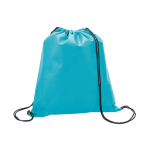Gym bag made of non-woven material for children, 80 g/m2 light blue colour