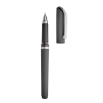 Gel pen with cap gel ink rubber coating, SoftGel grey colour third view