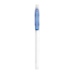 Ballpoint pen with transparent coloured cap royal blue colour first view