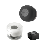 Multi-function plastic speaker with logo in assorted colours various colours