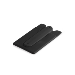 Silicone card holder with adhesive for a mobile phone