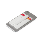 Silicone card holder with adhesive for a mobile phone first view