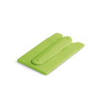 Silicone card holder with adhesive for a mobile phone