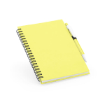 Printable B6 notebook, spiral binding, matching coloured pen