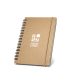 Small notebook with cover & lined recycled paper, A6 main view