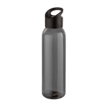Elegant black company bottle with coloured lid, 630 ml black colour