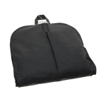 Garment bag with zip non-woven fabric, 70 g/m2, Basic black colour