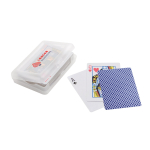 Classic deck of cards in a plastic box blue colour image with logo