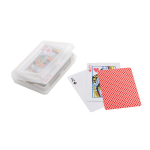 Classic deck of cards in a plastic box