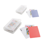 Classic deck of cards in a plastic box various colours