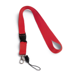 Lanyard with removable buckle and clip for USB