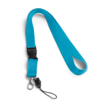 Lanyard with removable buckle and clip for USB