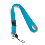 Lanyard with removable buckle and clip for USB