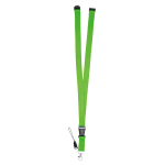 Lanyard with buckle and safety clasp, Doubleclip Extra apple green colour third view